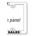 Steel License Plate Frames w/ Enamel Finish (1/2"x10" Panel)